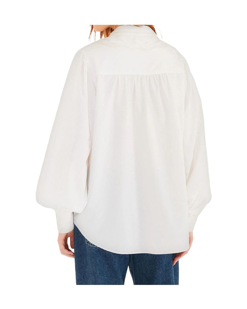 Farm Rio White Button-Fastening Blouse