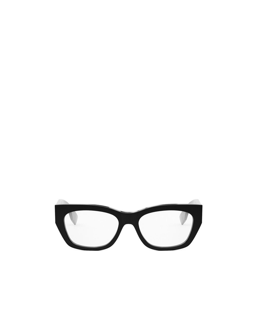 Fendi White Eyewear Rectangle Frame Glasses