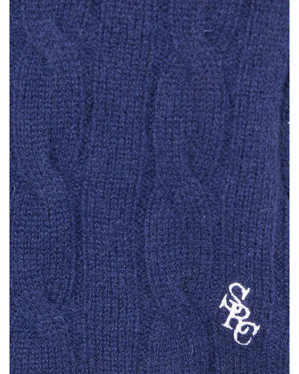Sporty & Rich Blue Long-Sleeved Knitwear