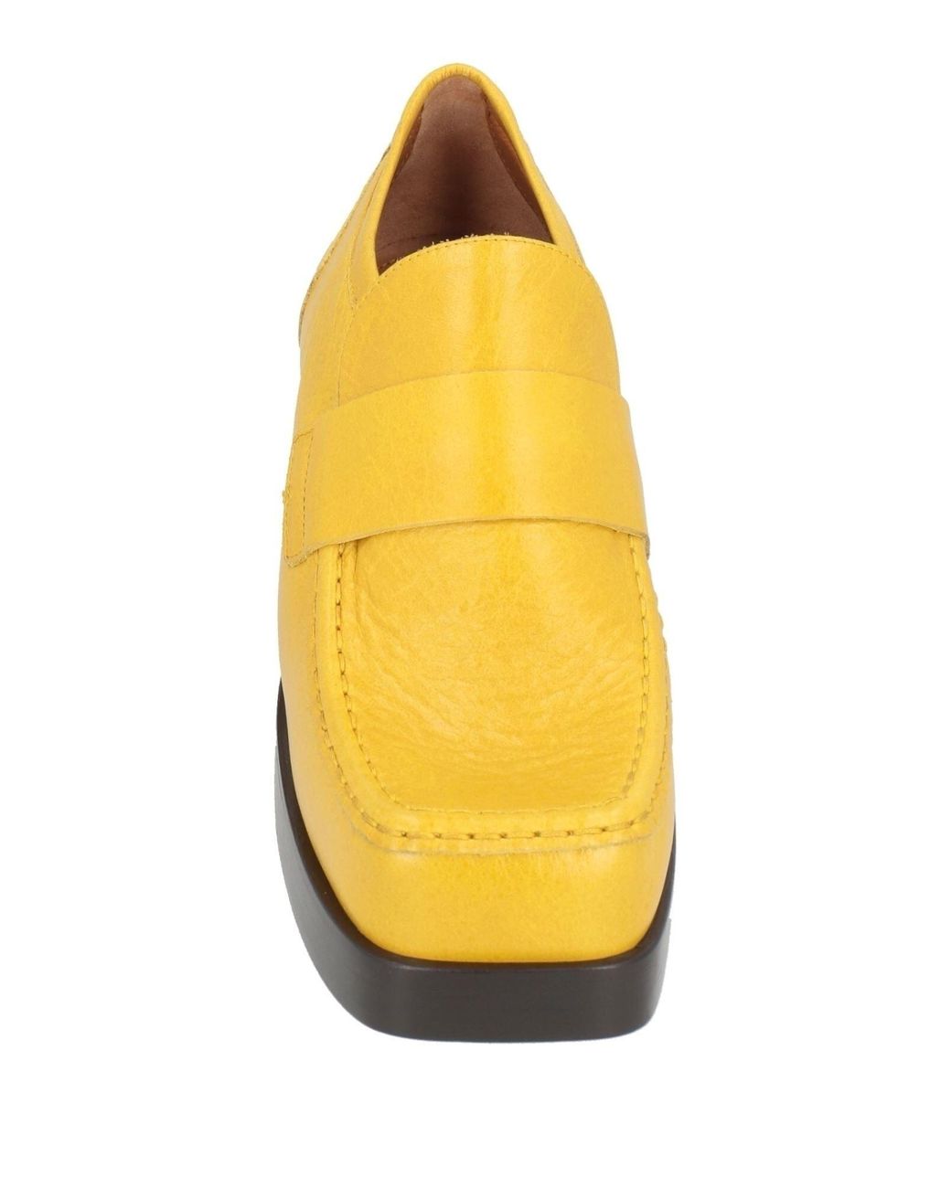 Marni Yellow Leather Loafers