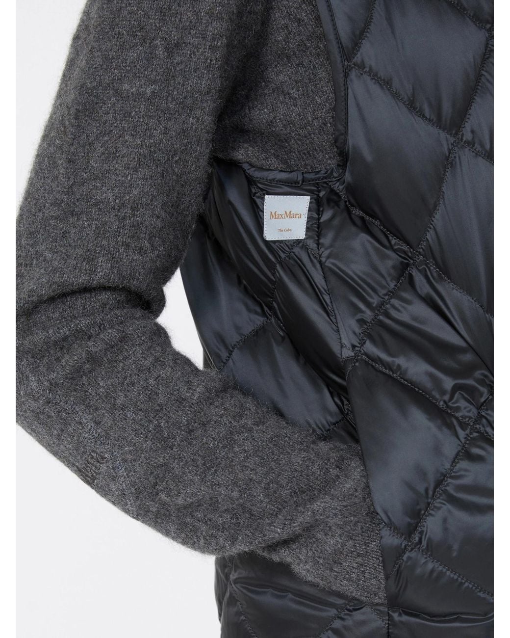 Max Mara Black The Cube Quilted Padded Gilet