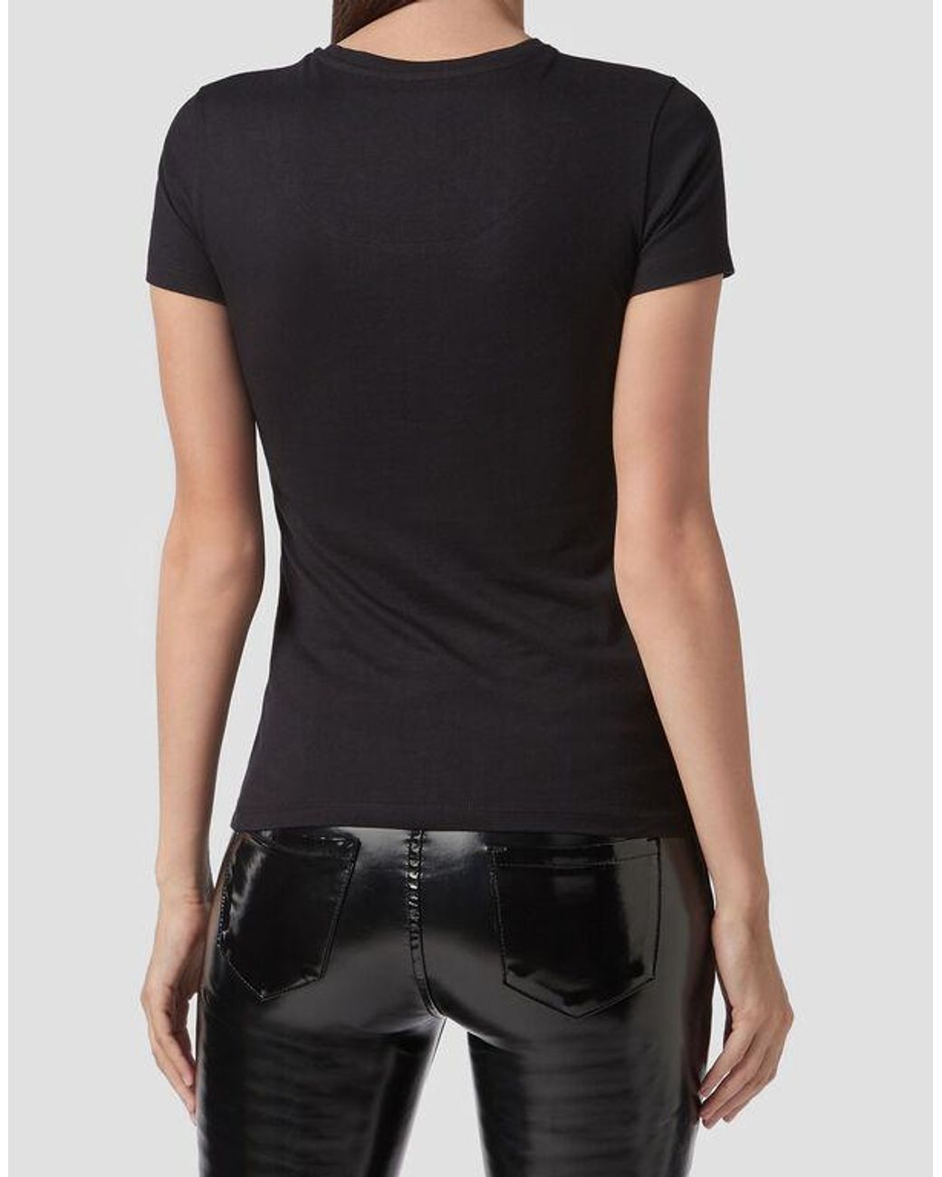 Philipp Plein Black Ss Skull T-Shirt