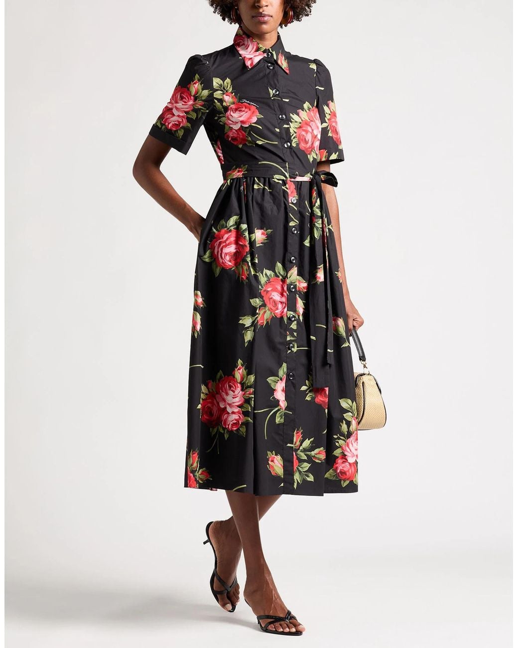 Dolce & Gabbana Black Midi Dresses