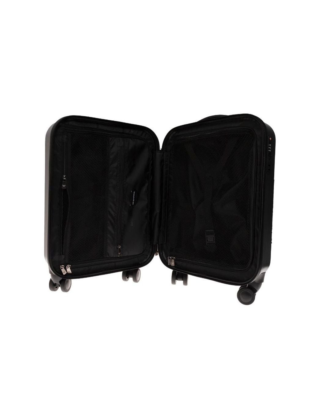 Emporio Armani Black Logo-Embossed Suitcase for men
