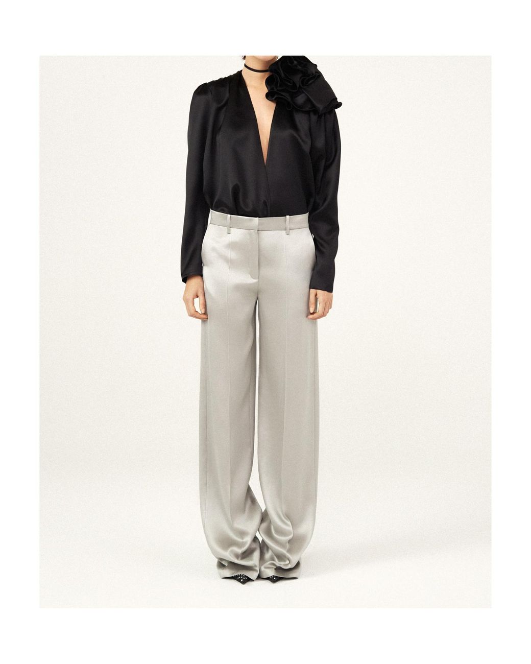 Magda Butrym Black Long-Sleeved Shirt