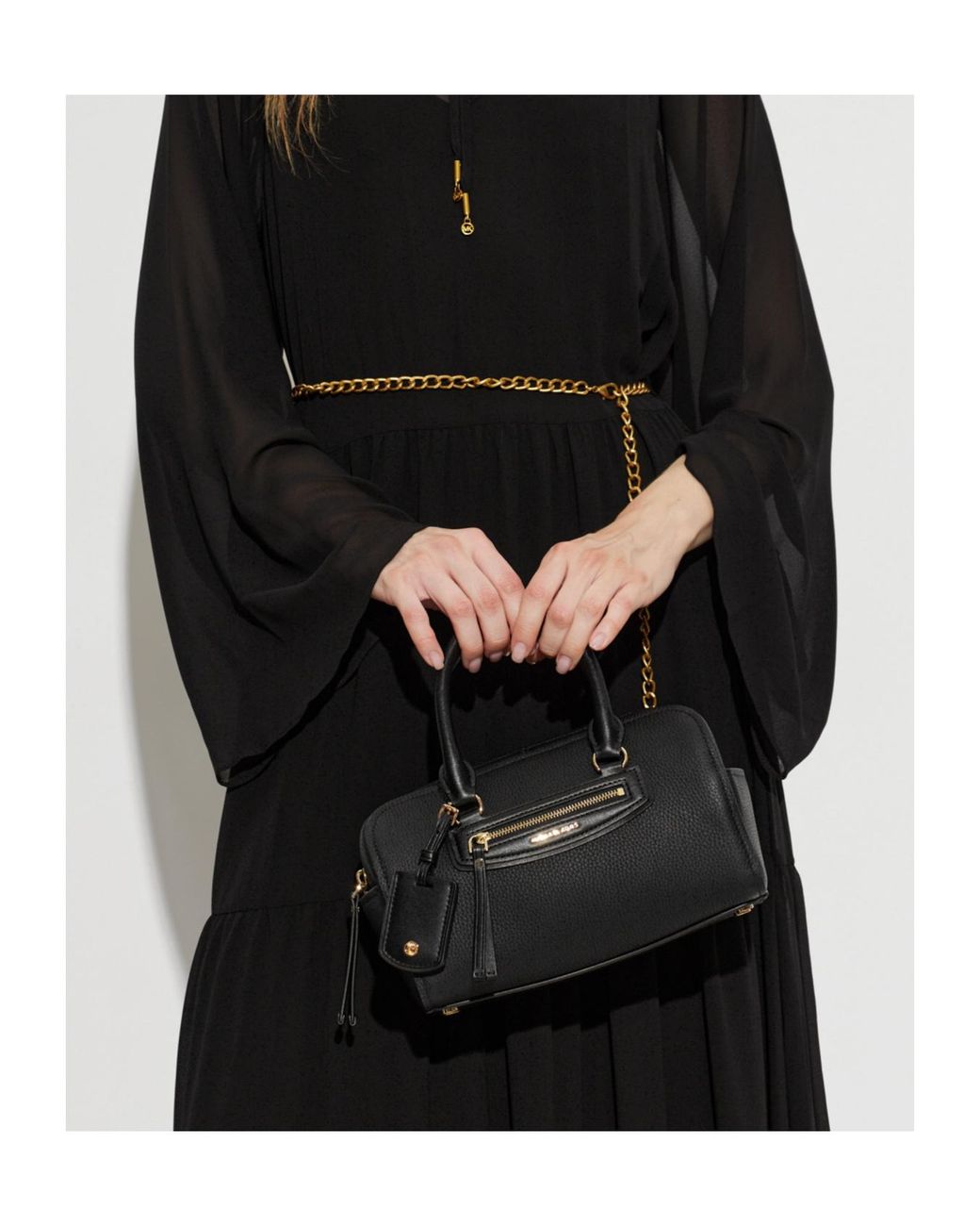 MICHAEL Michael Kors Black Jet Set Zipped Travel Bag