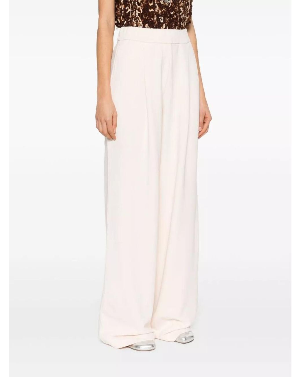 Dries Van Noten White Straight Sweatpants