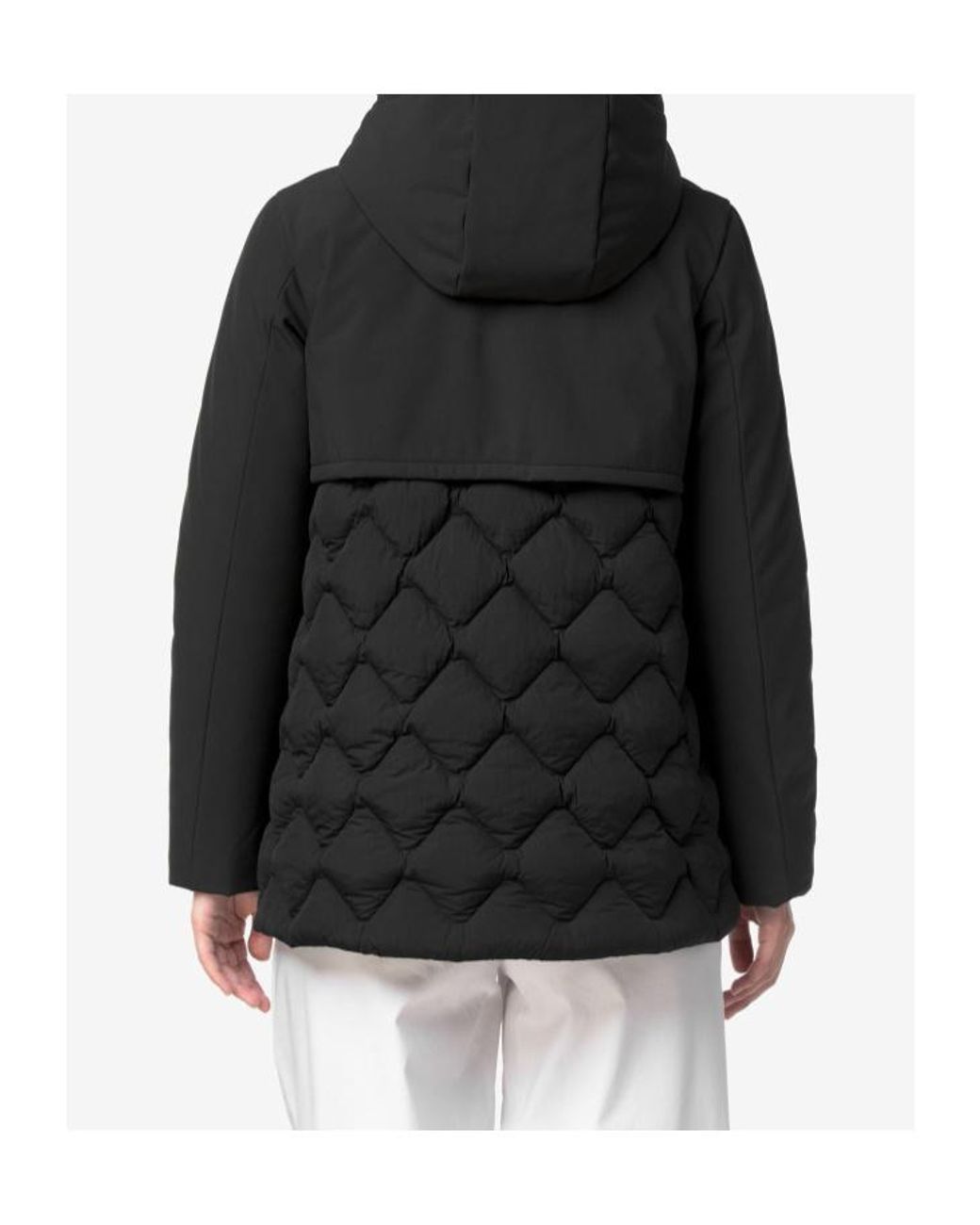 K-Way Black Siphane Hybrid Warm Shell Jacket