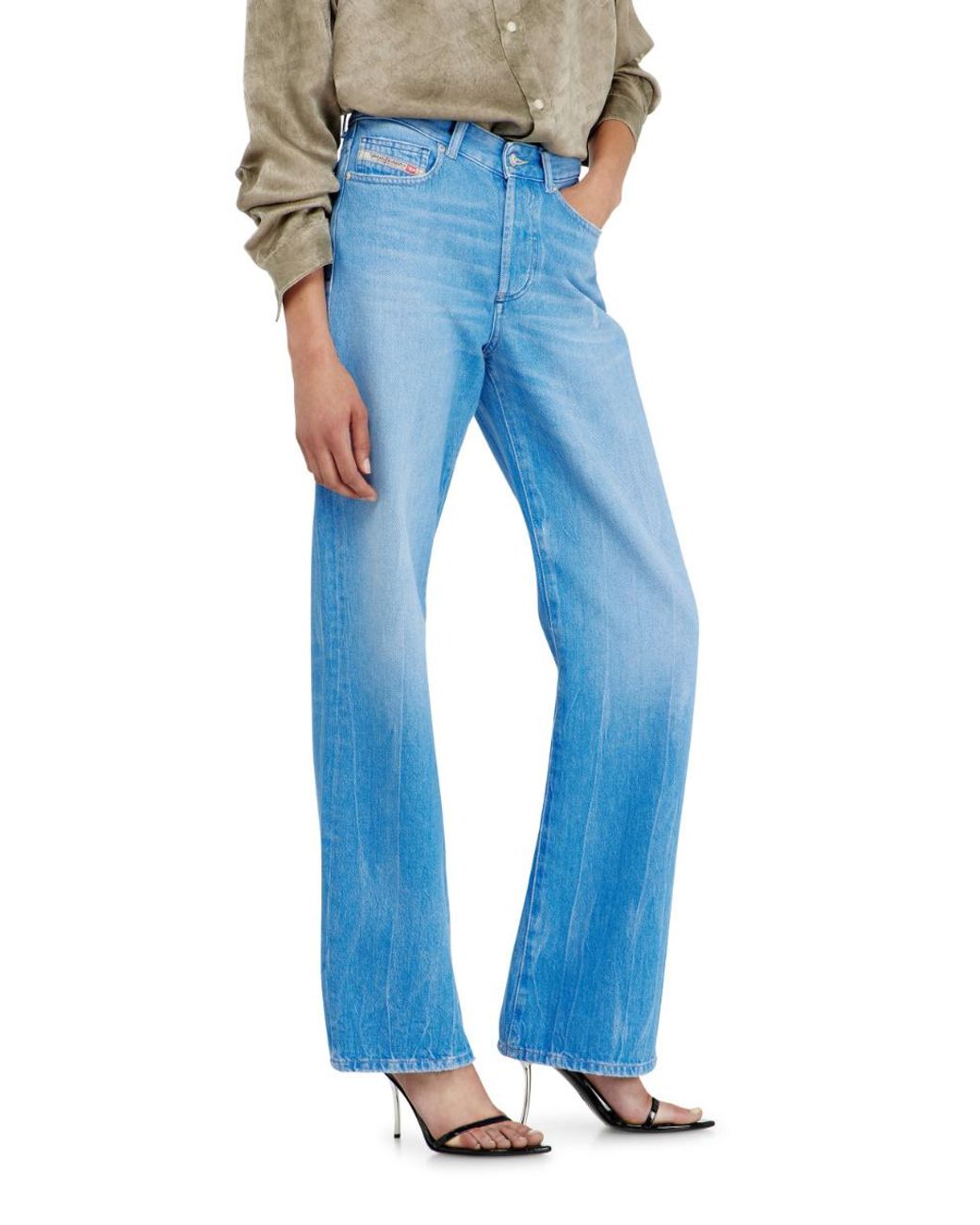 DIESEL Blue 1971 D-Sent High Waist Regular Jeans