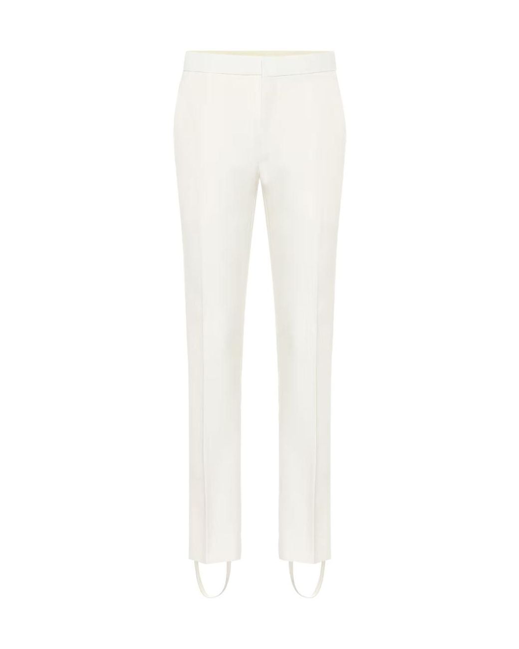 Wardrobe NYC White High-Waisted Casual Pants