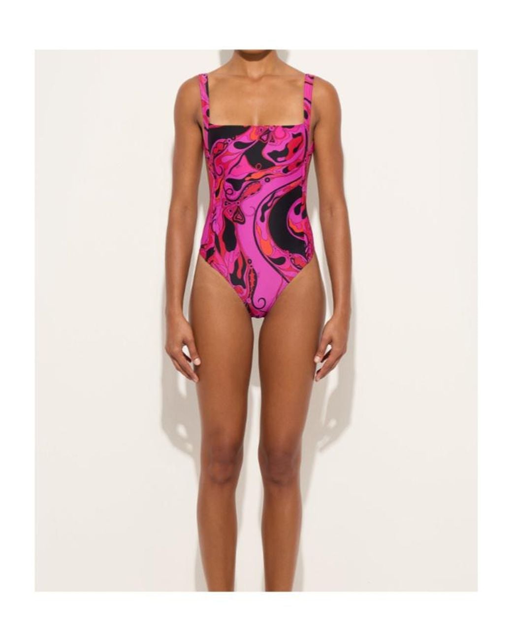 Emilio Pucci Pink Pucci Orchidee Printed Swimsuit