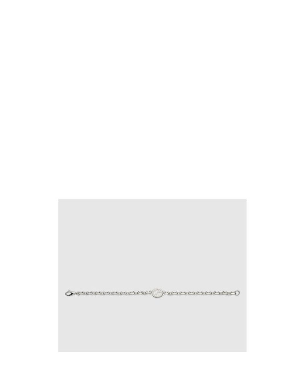 Gucci Metallic Interlocking Chain Bracelet for men