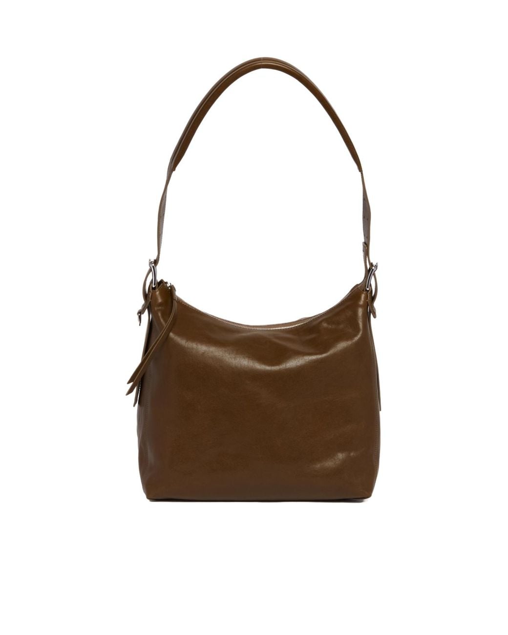 Lemaire Brown Small Belted Hobo Bag