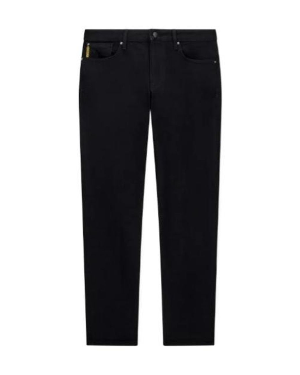 Emporio Armani Blue Logo-Patch Slim-Fit Jeans for men