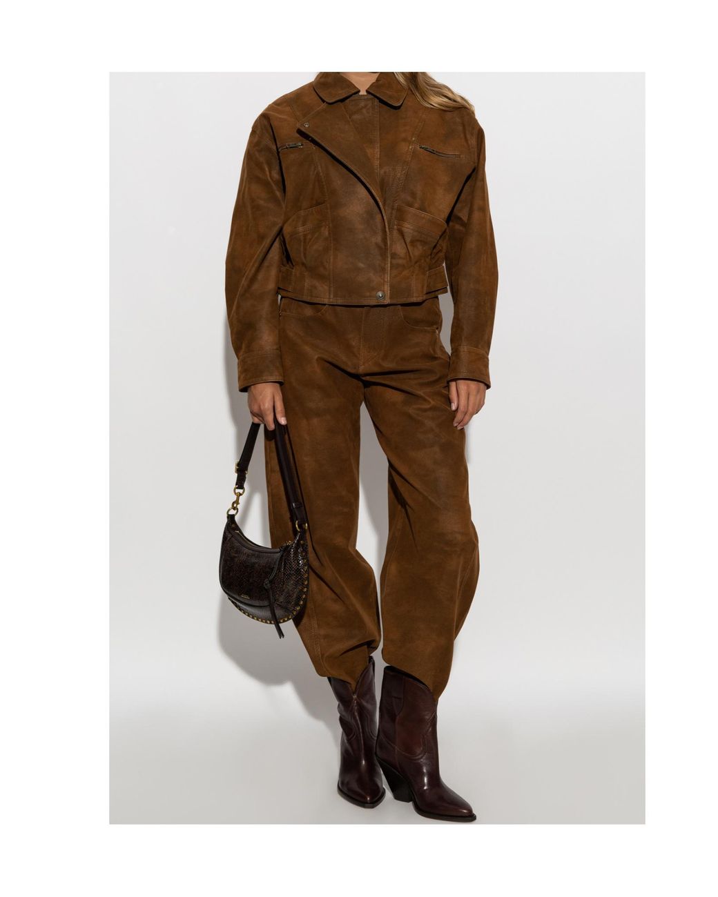Isabel Marant Brown Isabel Marant Étoile Belma Cropped Jacket