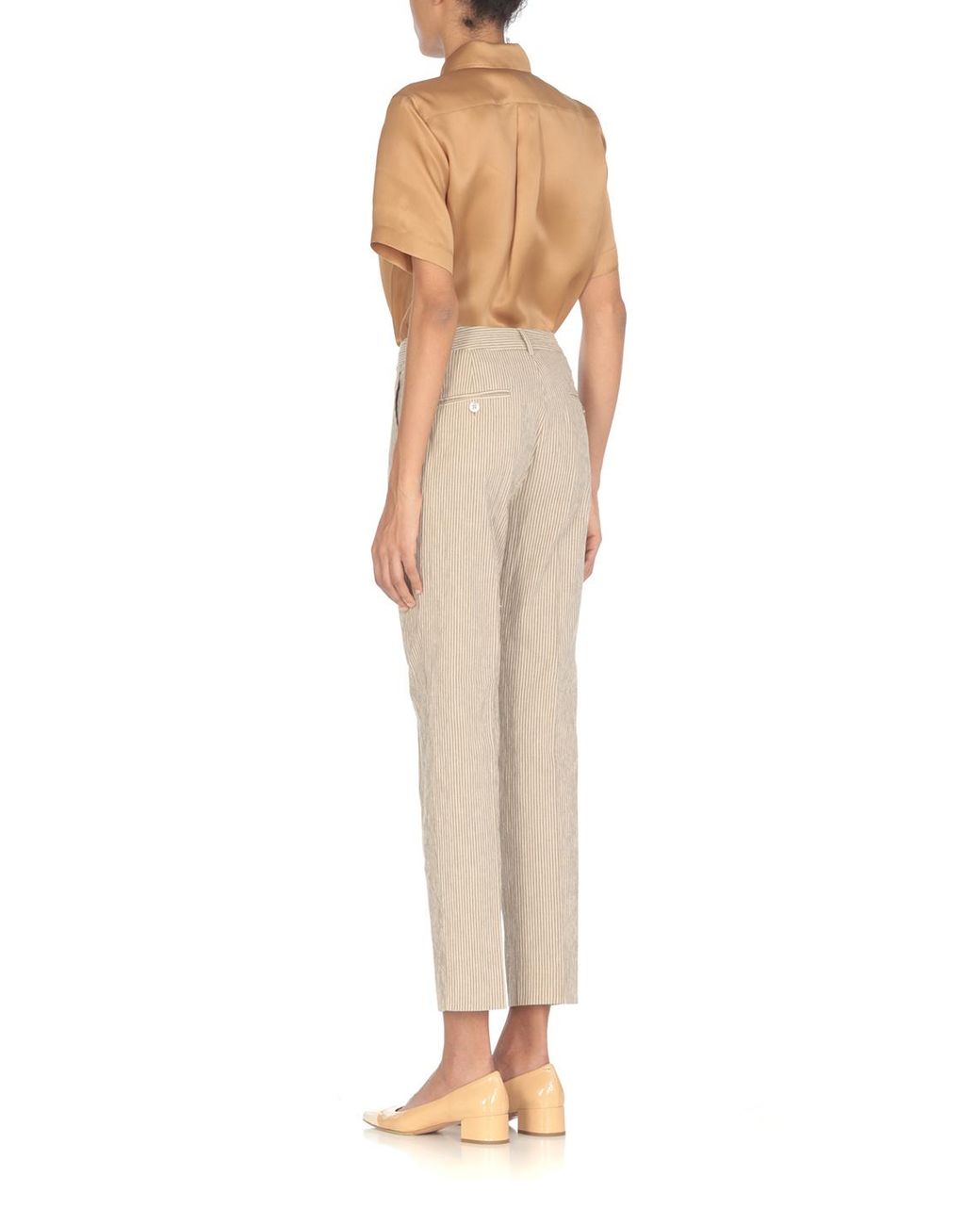 Weekend by Maxmara Natural Striped Casual Pants