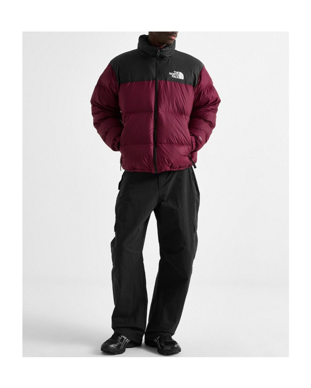 The North Face Red Short Cropped Down Jacket for men