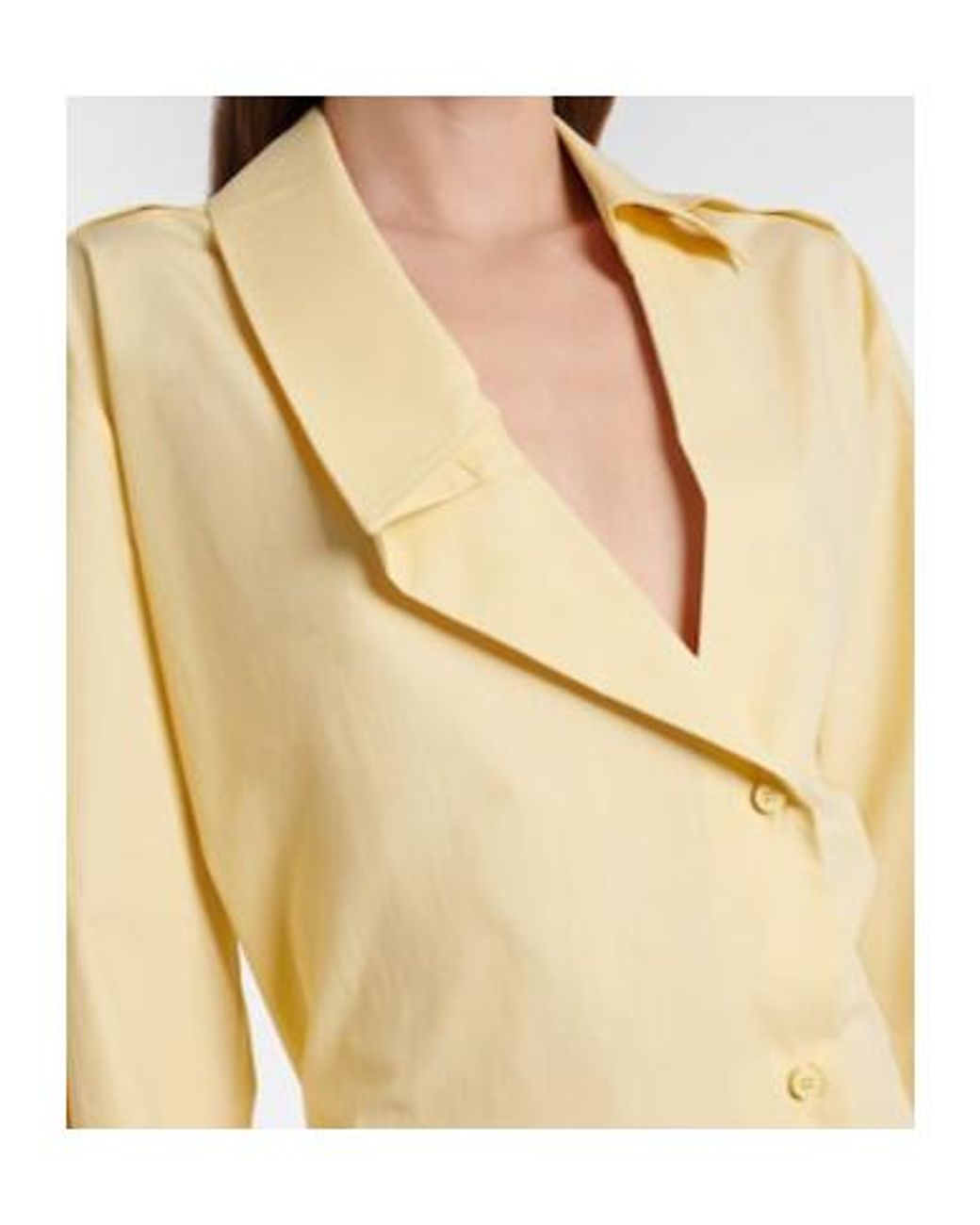 The Attico Natural Cotton Shirt Dress