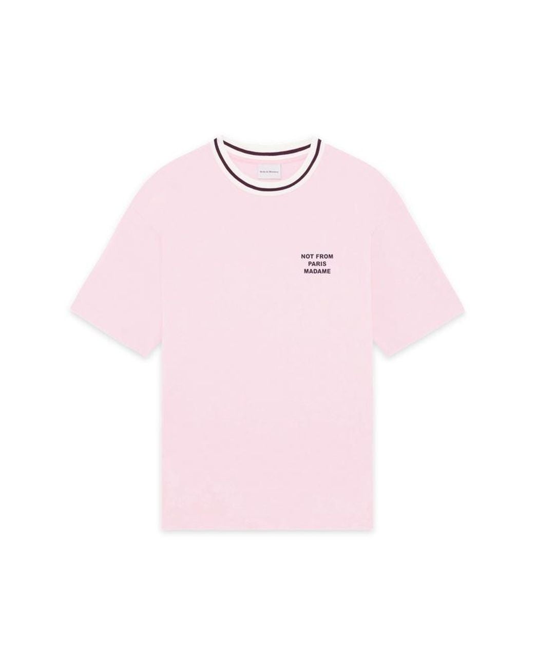 Drole de Monsieur Pink Drôle De Monsieur T-Shirt Slogan Sport T-Shirt for men