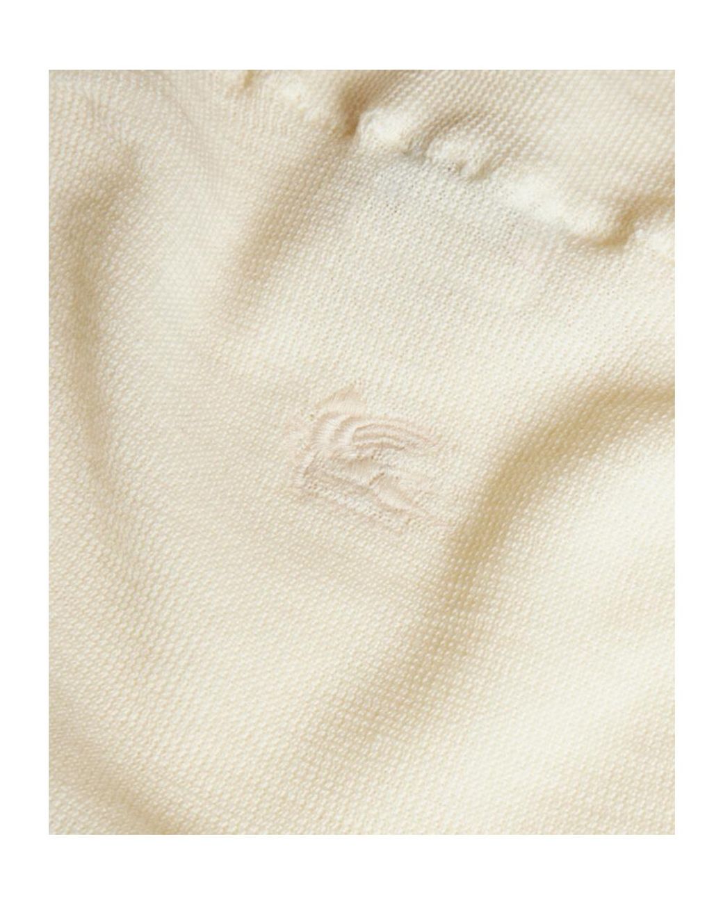 Etro White Wool Turtleneck Sweater