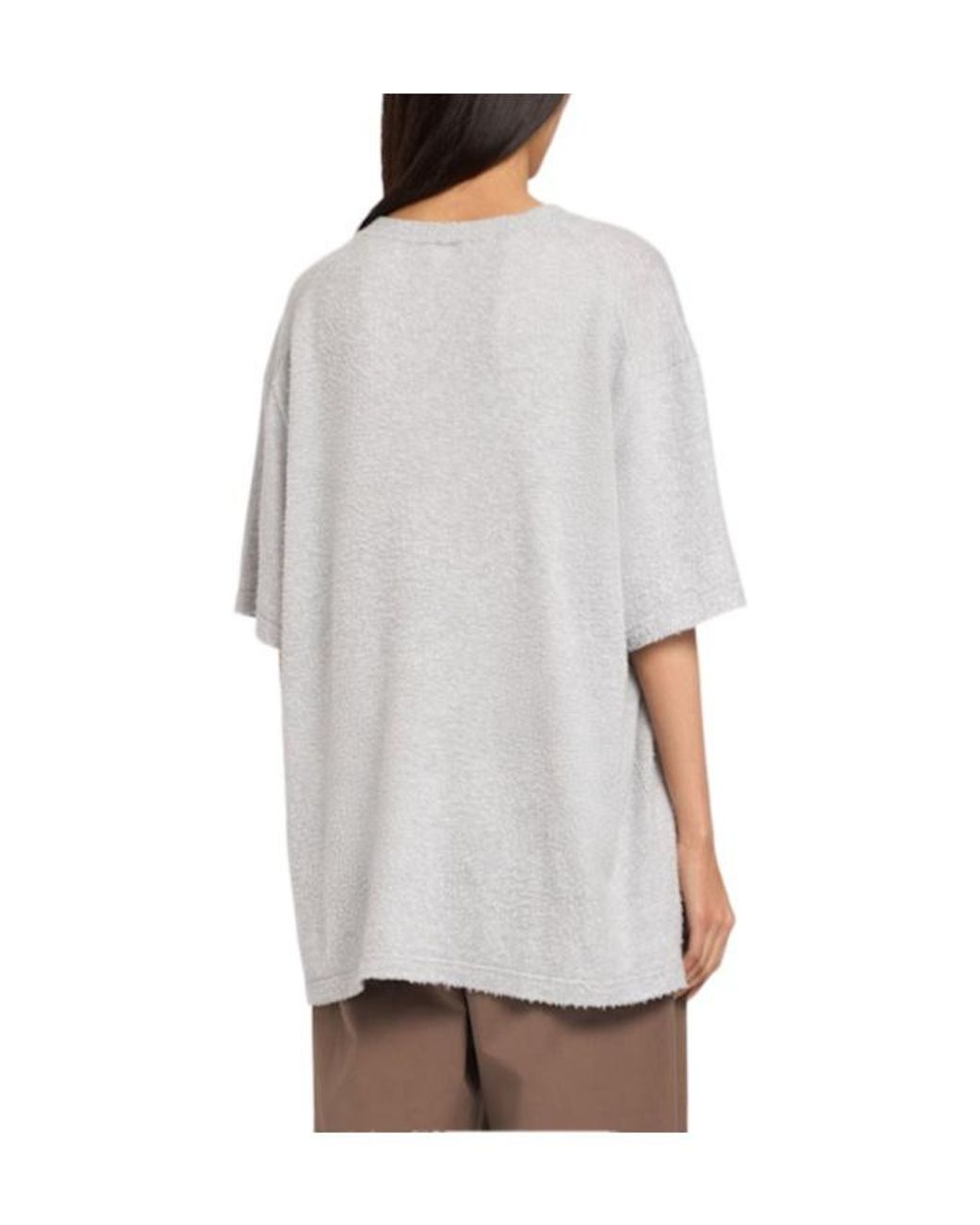 The Row White Kaddy Short Sleeve Cotton T-Shirt