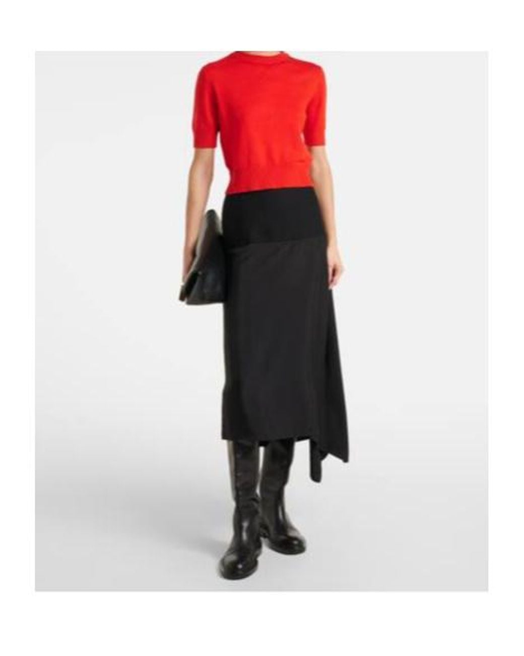 Jil Sander Orange Virgin Wool Top