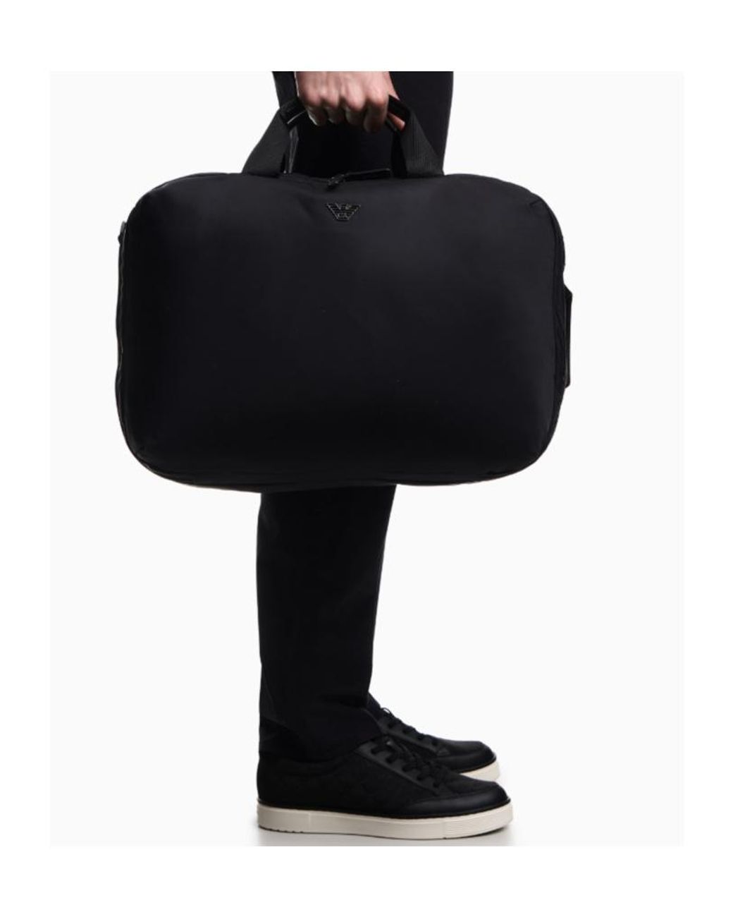 Emporio Armani Black Cabin Backpack for men