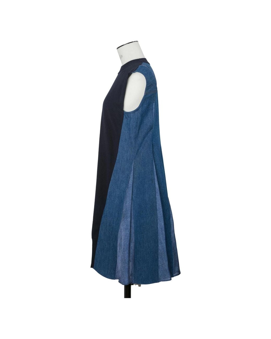 Sacai Blue Sleeveless Crewneck Dress