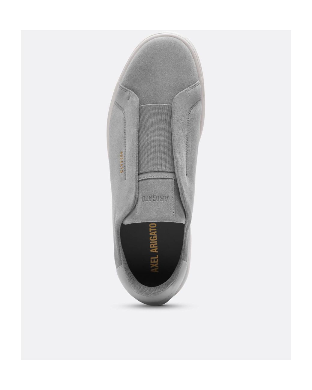 Axel Arigato Gray Dice Laceless Suede Sneakers for men