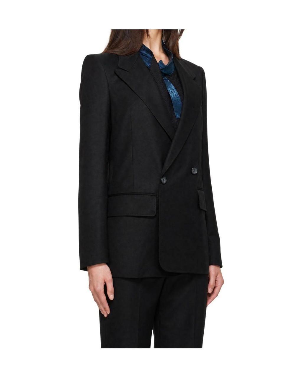 Kiko Kostadinov Black Egret Tailored Lapel Blazer