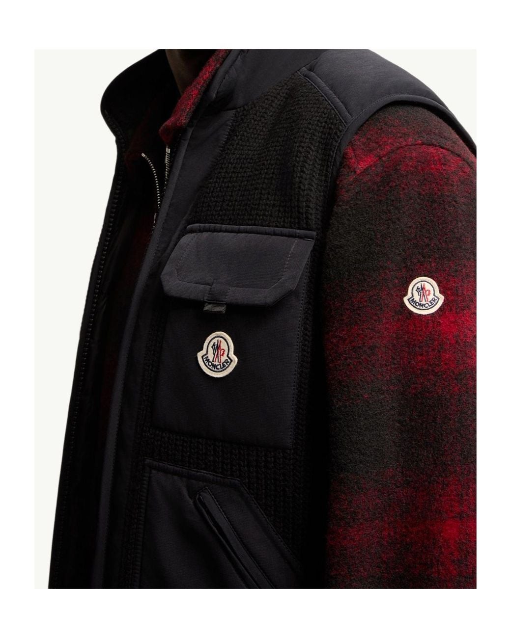 Moncler Black Lenevra Quilted Down Vest for men