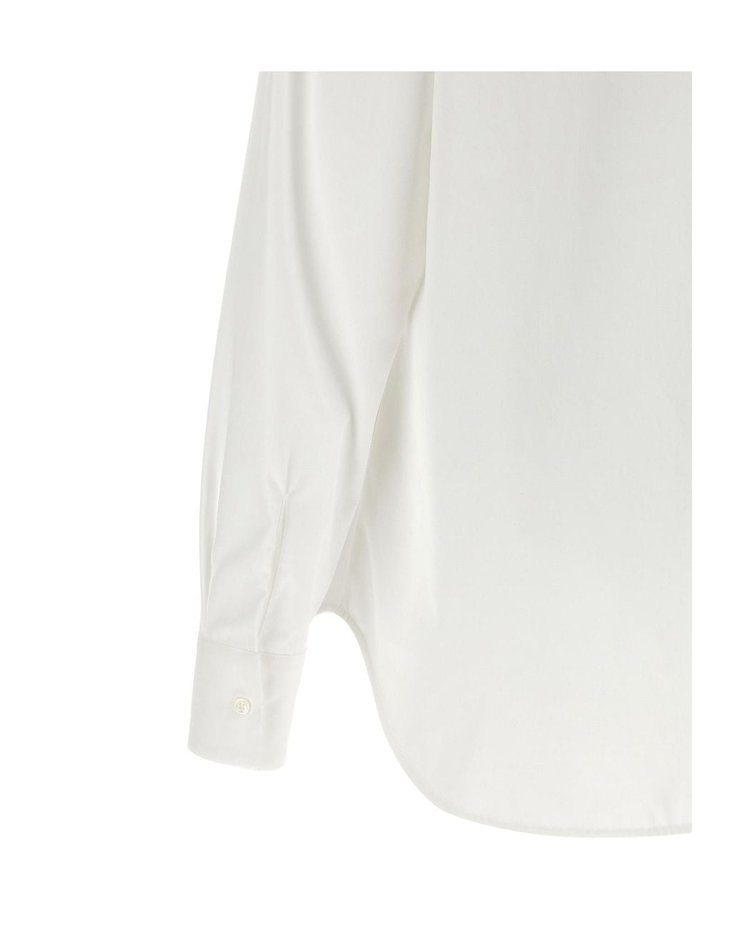 Ermanno Scervino White Long Sleeve Embroidery Shirt