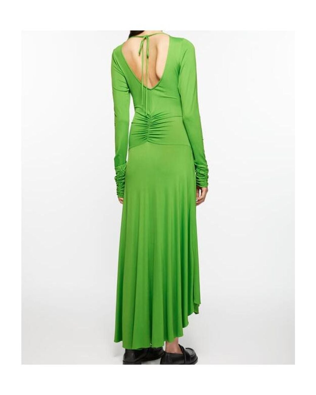 Acne Green Long-Sleeved Dress