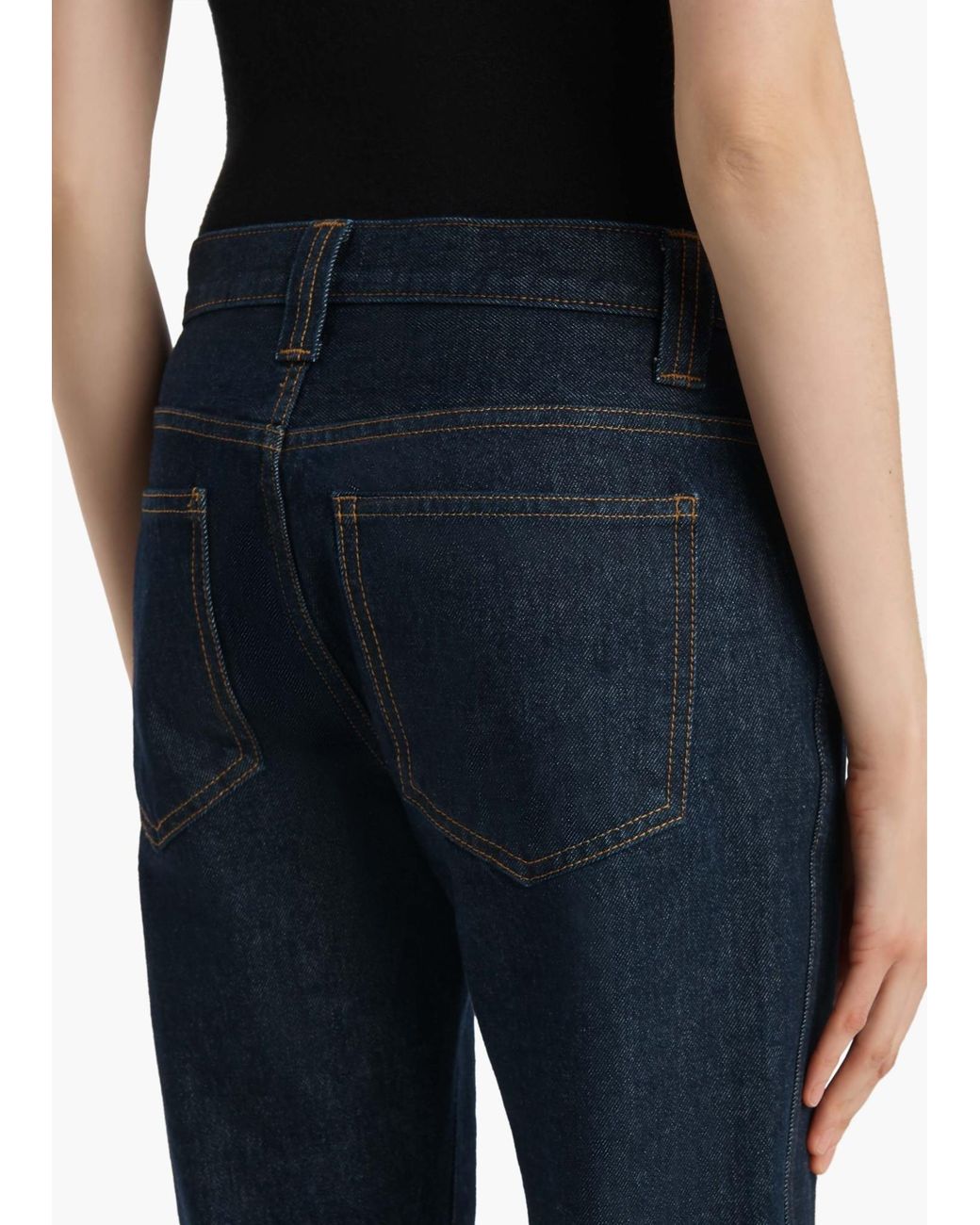 Khaite Blue Farley Straight-Leg Jeans