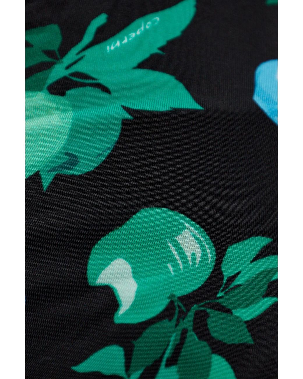 Coperni Green Floral-Print Blouse