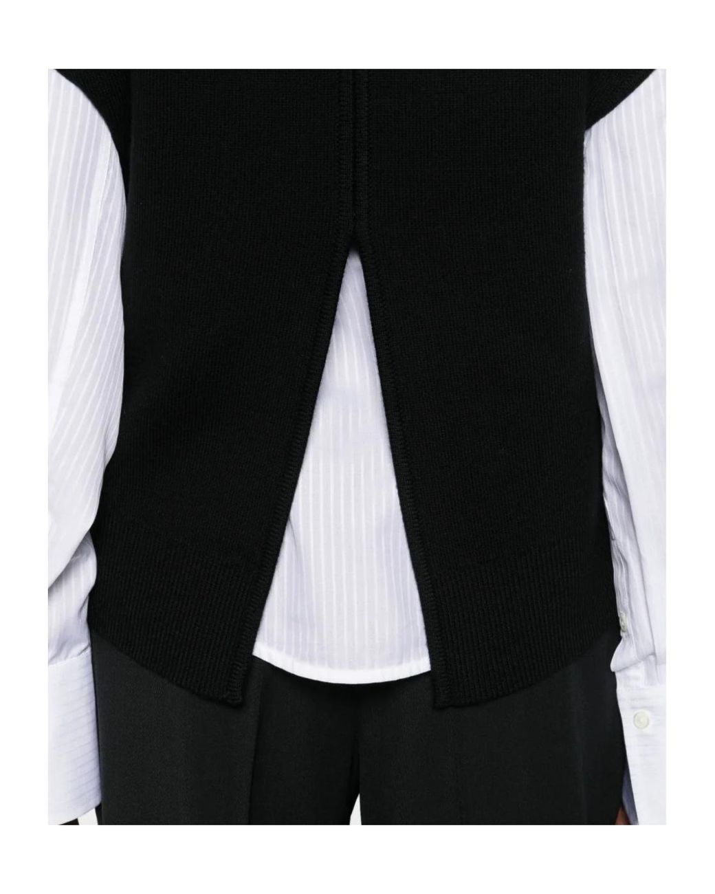 Totême Black Totême Double Knitted Cape