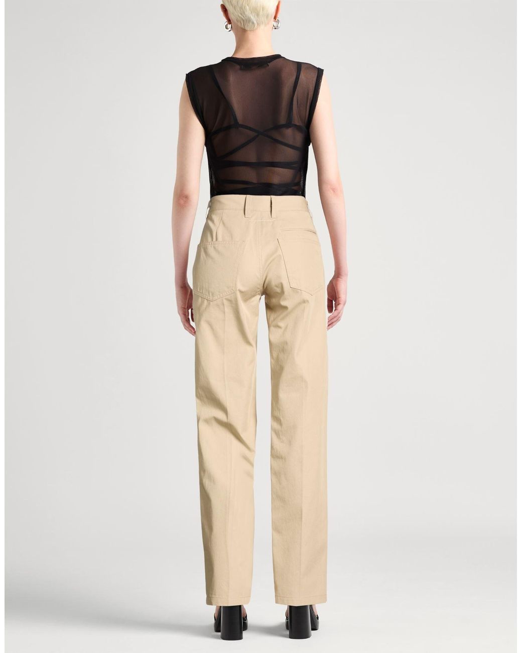 MM6 by Maison Margiela Natural Casual Trouser