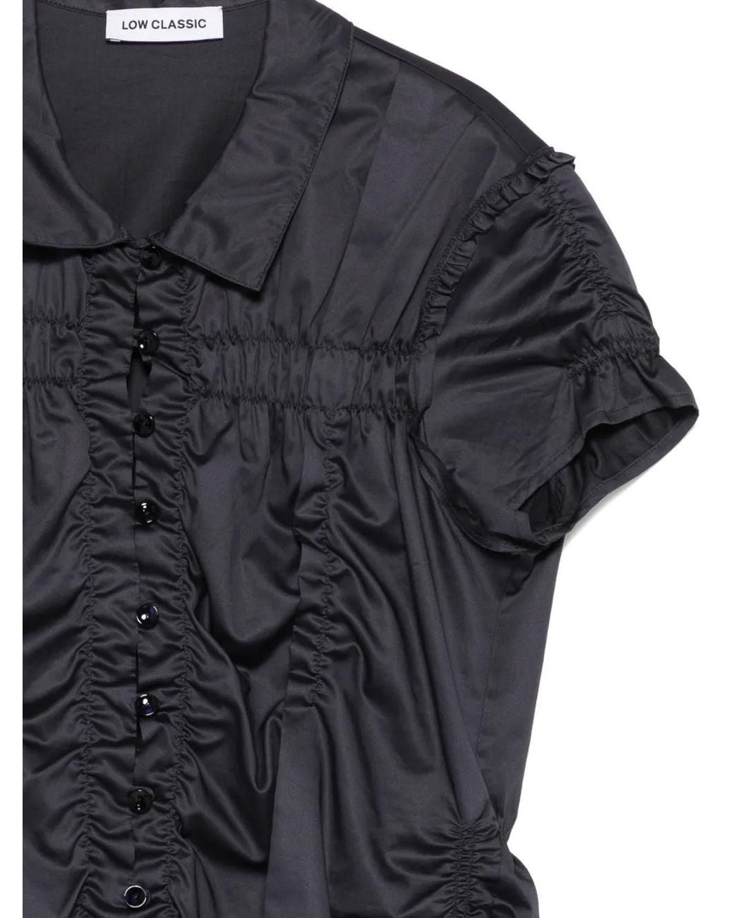 Low Classic Gray Pleated Shirt
