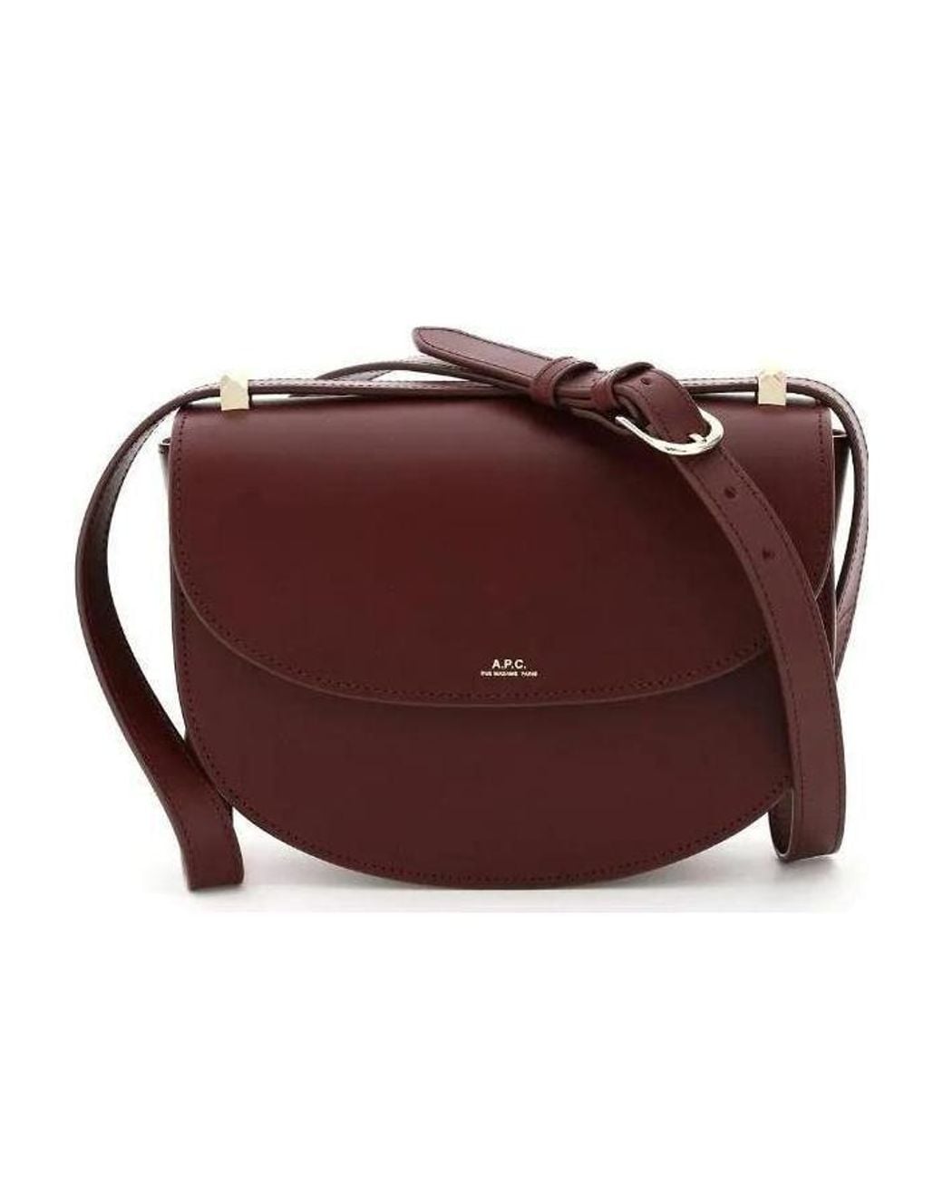 A.P.C. Purple Genève Flap Shoulder Bag