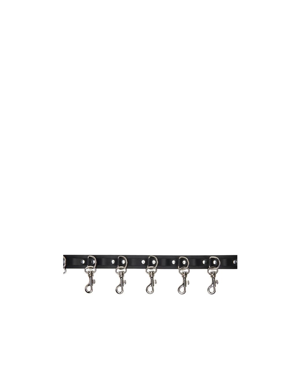 Vetements White Metal Clip Belt for men