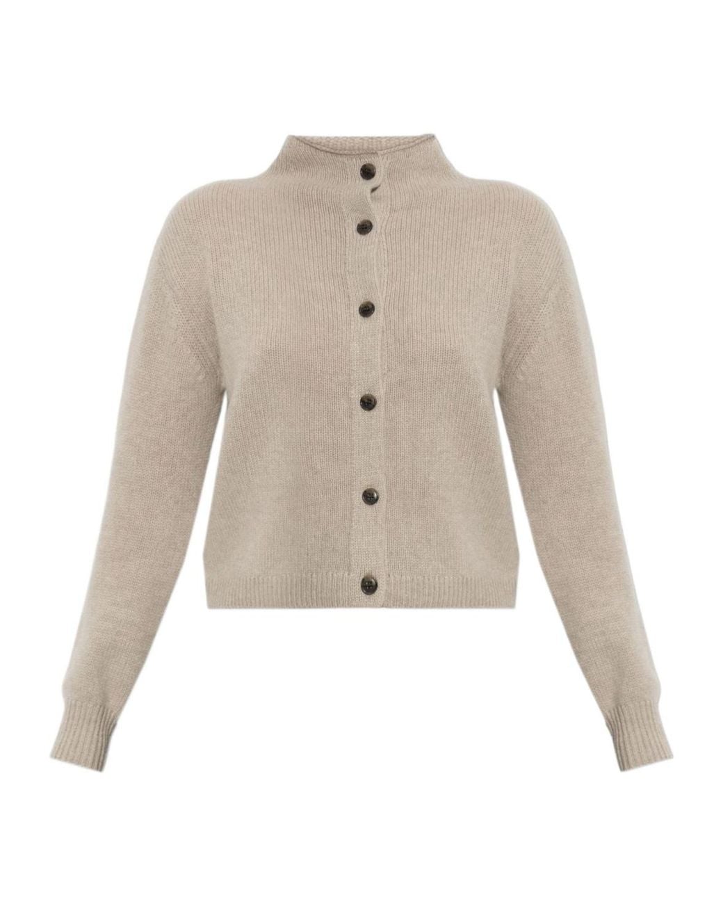 Lisa Yang Natural Zirelle Button-Up Cardigan