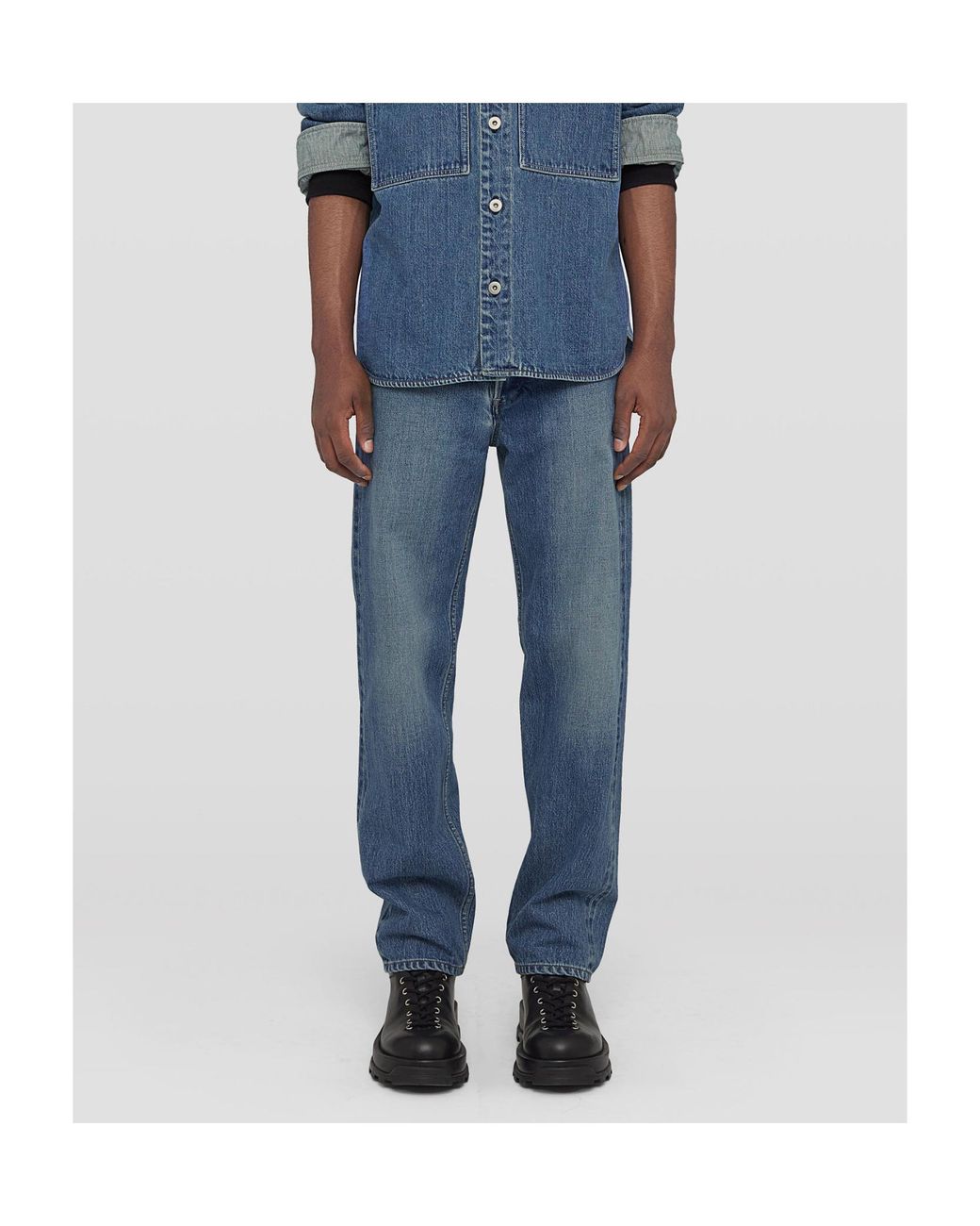 Jil Sander Blue Regular Denim Jeans for men