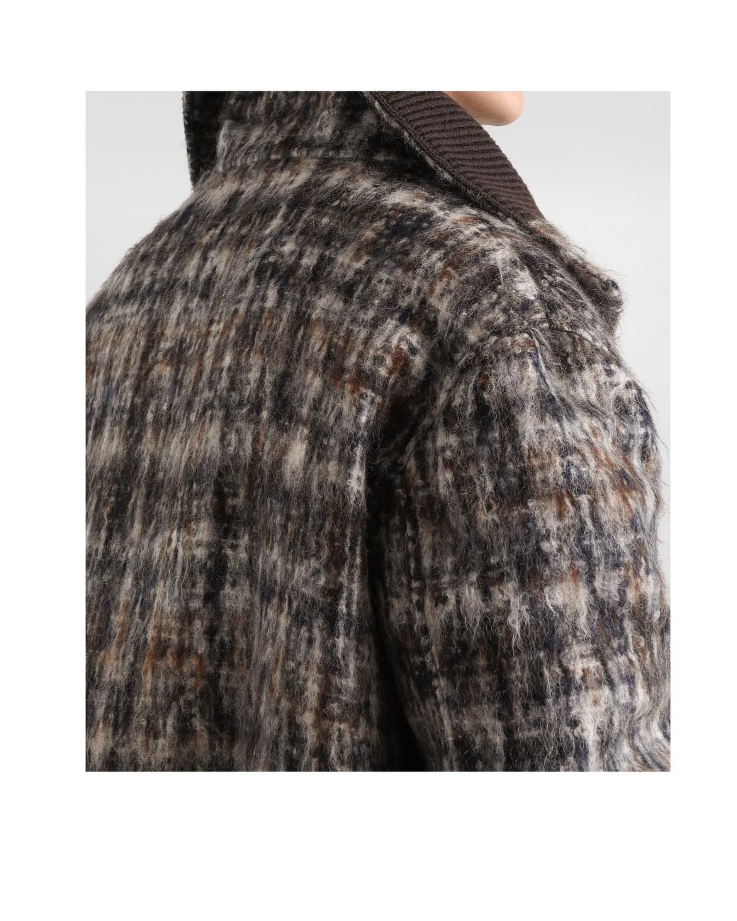Dolce & Gabbana Gray Checked Bomber Jacket for men