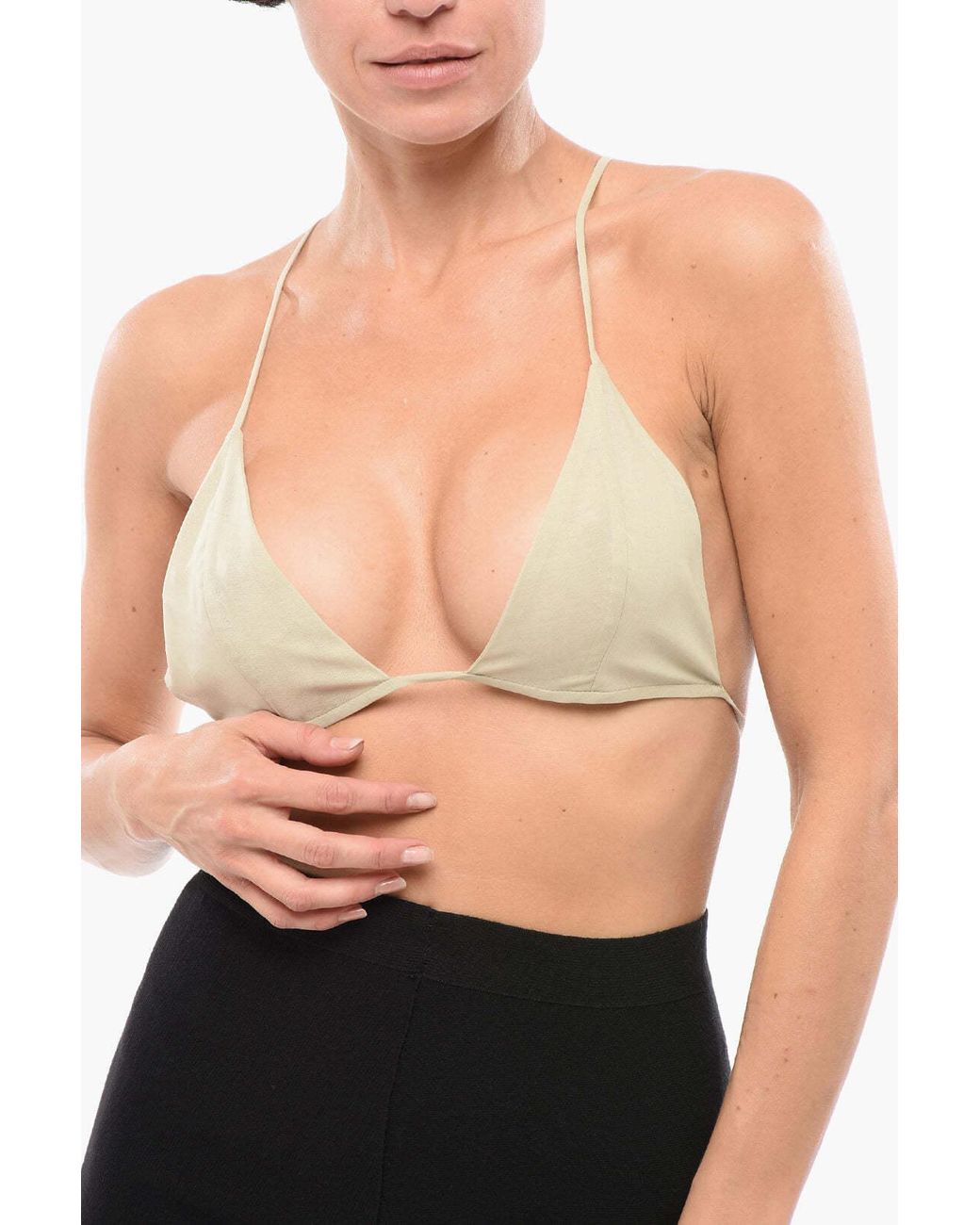Philosophy Di Lorenzo Serafini Gray Rear-Closure Bra Top