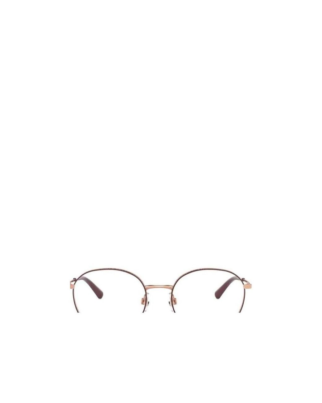 Dolce & Gabbana White Eyewear Round Frame Glasses