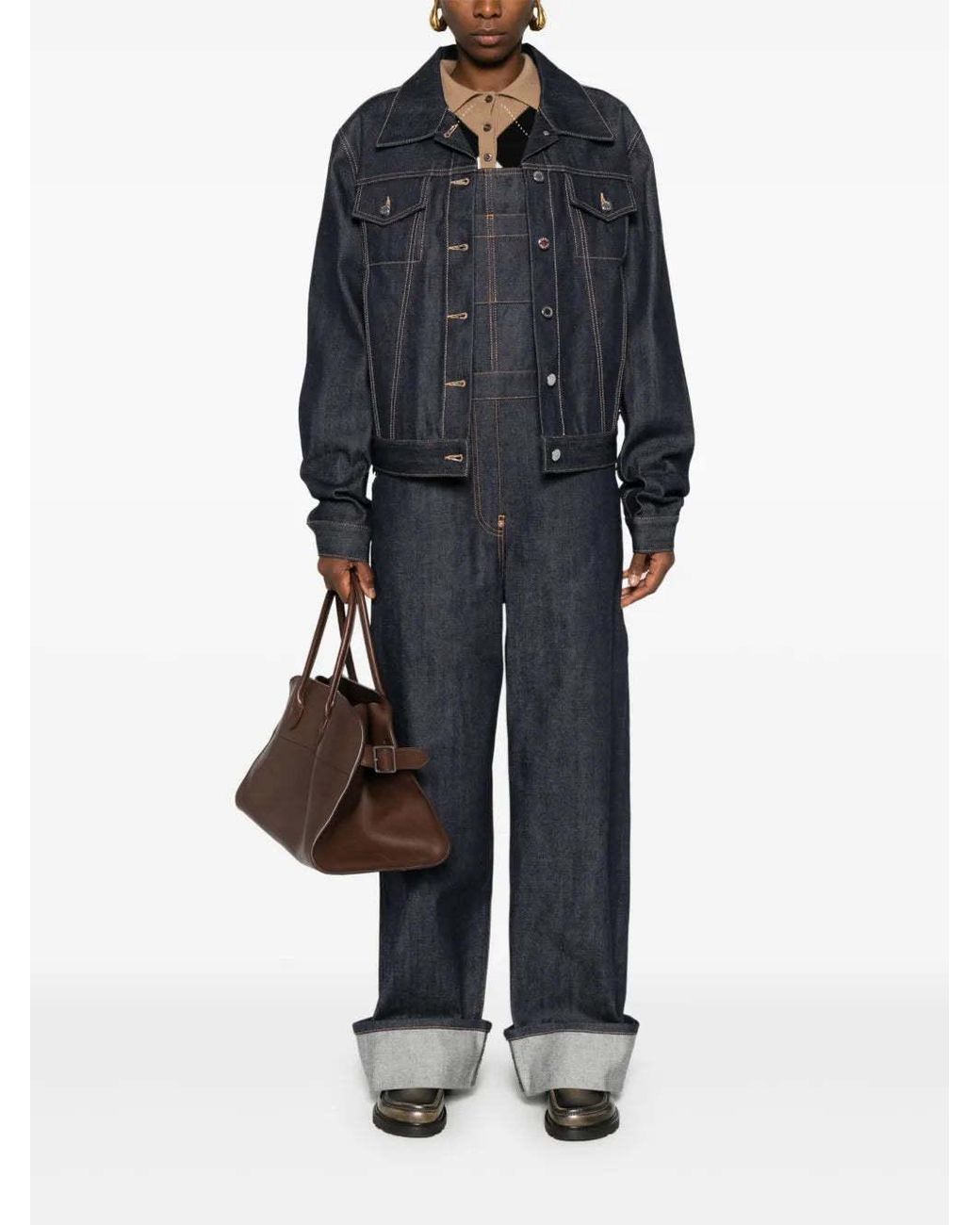 Prada Blue Button-Up Denim Jacket