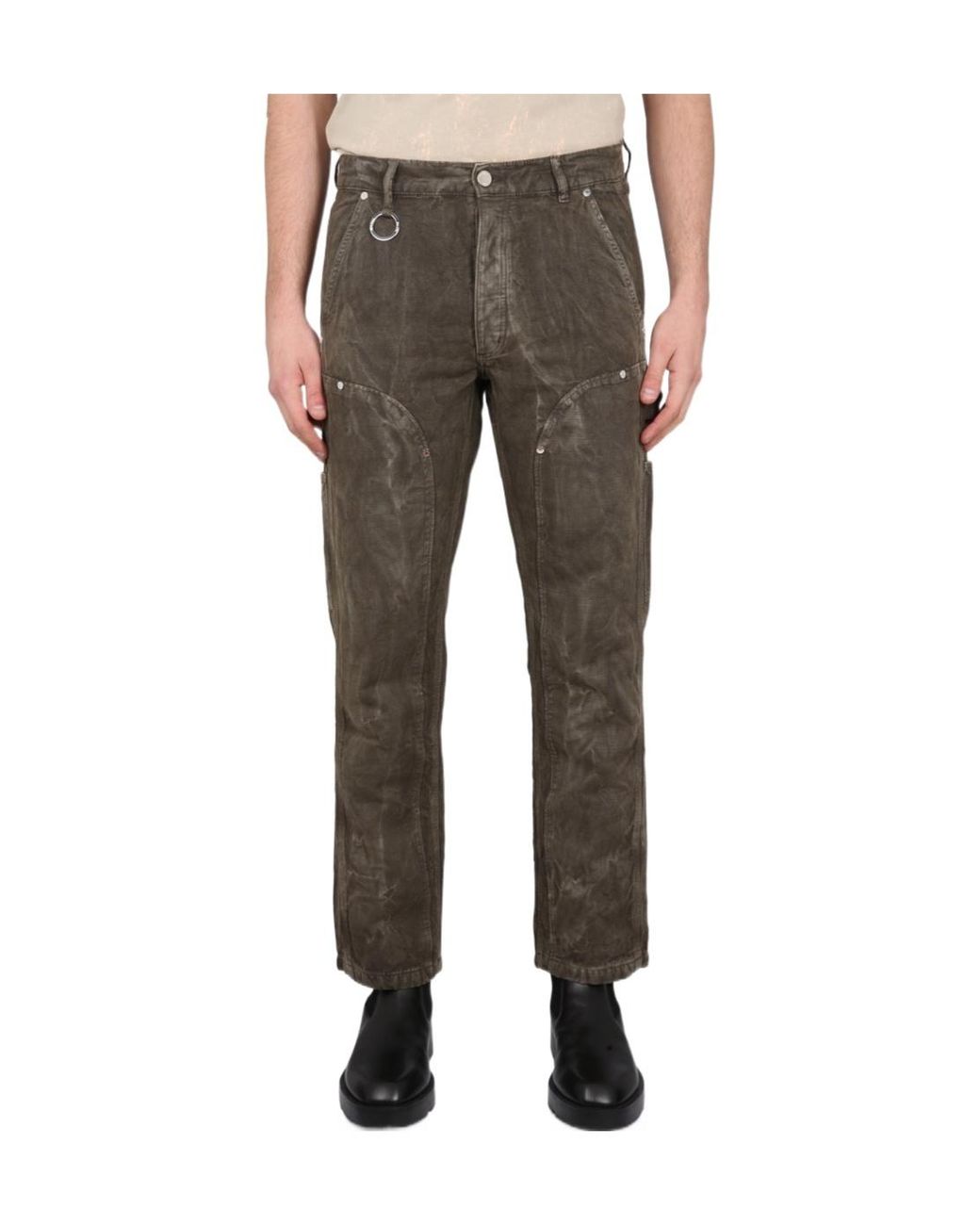 Etudes Studio Green Études Studio Youth Logo Patch Jeans for men
