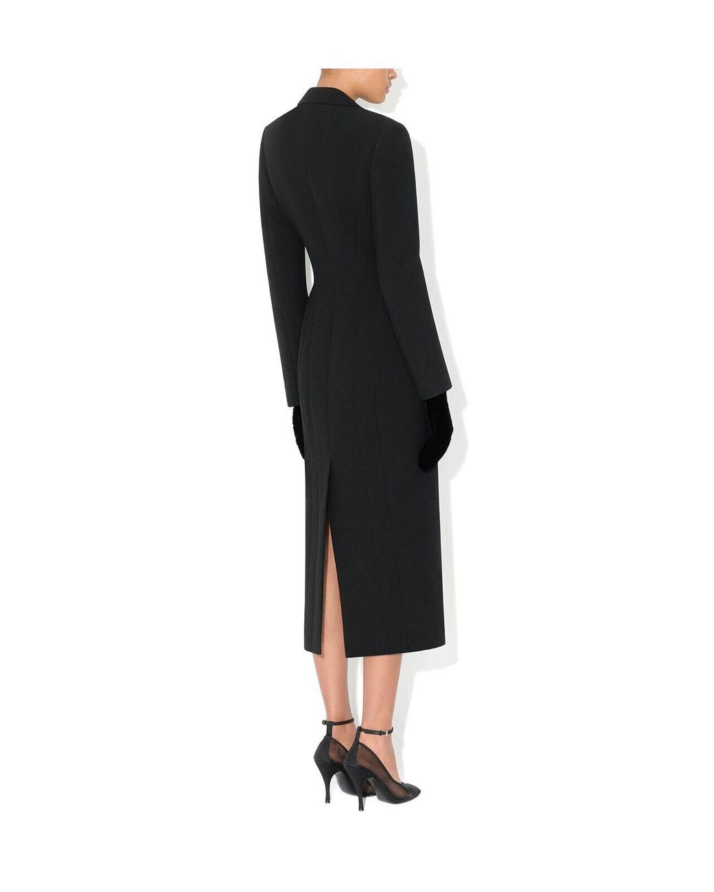 Alaïa Black Alaïa Double-Breasted Tailored Coat