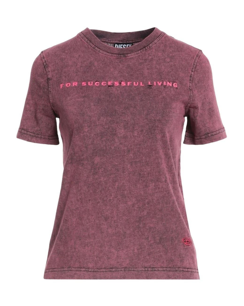 DIESEL Purple Casual Printed T-Shirt