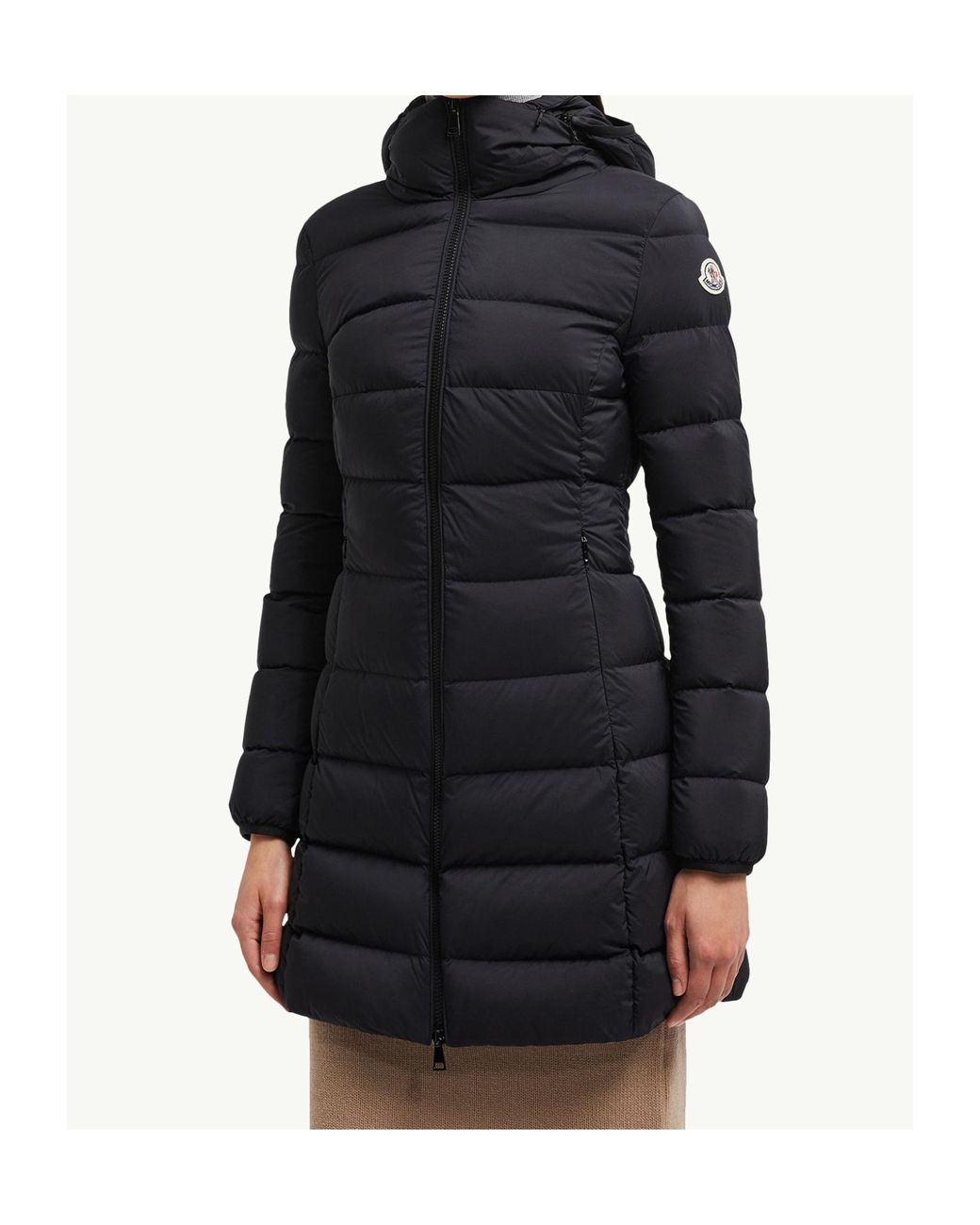 Moncler Black Gie Hooded Padded Coat